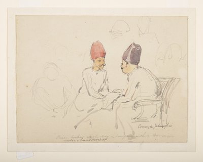 Sketch of Sir Cowasji Jehangir by Unbekannter Künstler