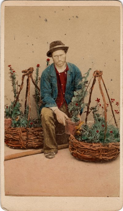 Portrait of a florist, Venice by Unbekannt