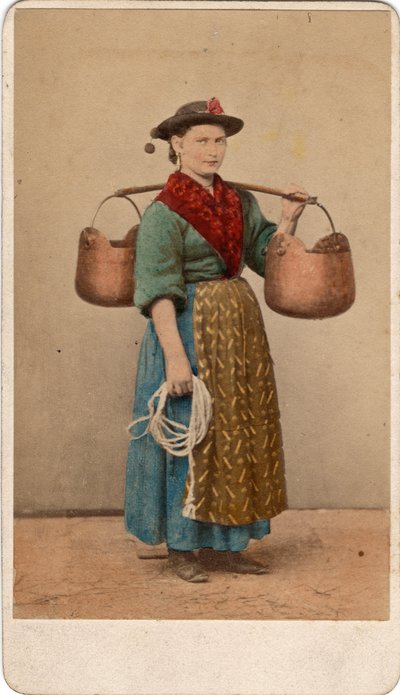 Small Trades: Portrait of a Water Carrier, Venice (19th Century) by Unbekannt