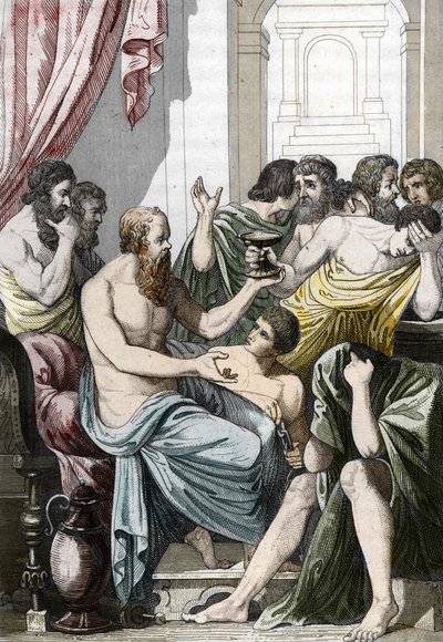 Socrates condemned to drink hemlock by Unbekannter Künstler