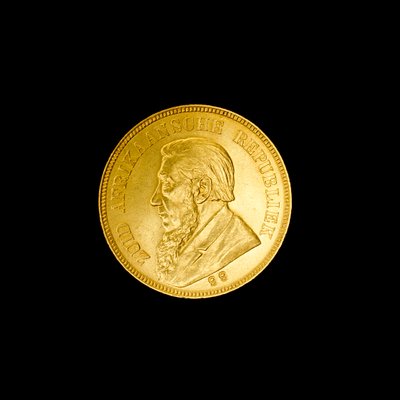 South African Pond Coin (obverse) with Paul Kruger Head by Unbekannt