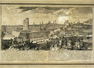 Spain: War of the Spanish Succession (1714). Siege of Barcelona by Unbekannter Künstler