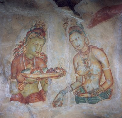 Frescos of Rock Fortress, Sigiriya by Nicolas d