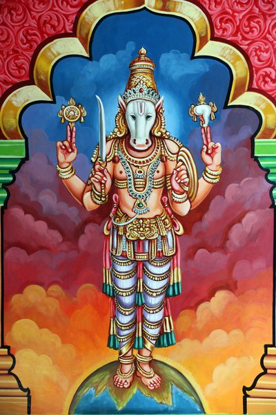 Sri Vadapathira Kaliamman hindu temple. Avatar of Vishnu. Kalki 10th incarnation. Singapore by Unbekannt