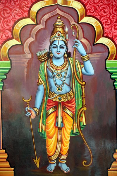 Sri Vadapathira Kaliamman Hindu temple: Avatar of Vishnu, Lord Rama 7th incarnation, Singapore by Unbekannt