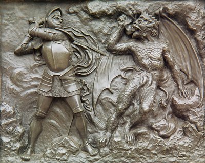 St. George Fighting the Dragon by Unbekannt