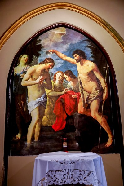 St Peter and Paul Apostles Church, Palermo, Sicily, Italy. Christ