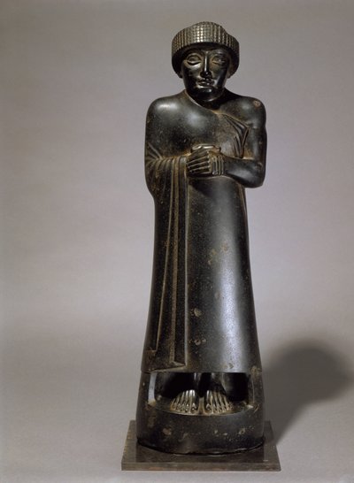 Statue of Gudea, Prince of Lagash, Neo-Sumerian, from Telloh, Ancient Girsu, c.2130 BC by Unbekannt