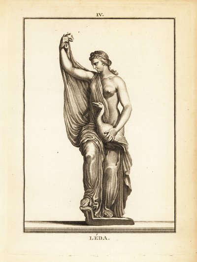 Statue of Leda, Aetolian Princess Later Queen of Sparta, Seduced by Zeus in the Form of a Swan by Unbekannt