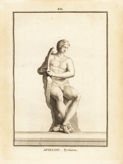 Statue of Pythian Apollo with lyre by Unbekannt