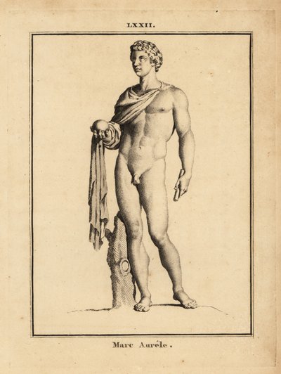 Statue of the Roman Emperor Marcus Aurelius, with orb and scepter by Unbekannt