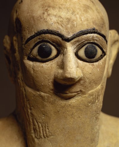 Statuette of the official or steward Ebih-Il worshipping the goddess Ishtar (detail) by Unbekannt