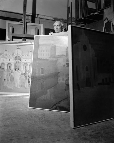 The Painter Guido Cadorin in Venice - 1952 by Unbekannt
