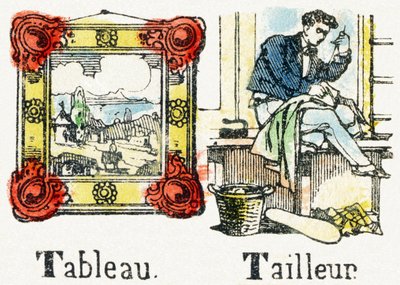 T - Tableau Tailleur - Child Entertainment Alphabet by Unbekannt