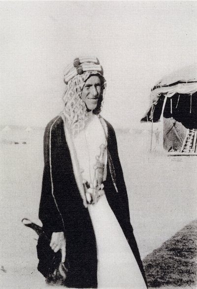 T. E. Lawrence in Arab Dress by Unbekannt