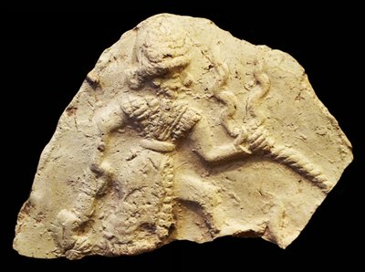 Tablet depicting Storm God Ishchali, Isun Larsa, Babylon, Mesopotamia, c.2000-1600 BC by Unbekannt