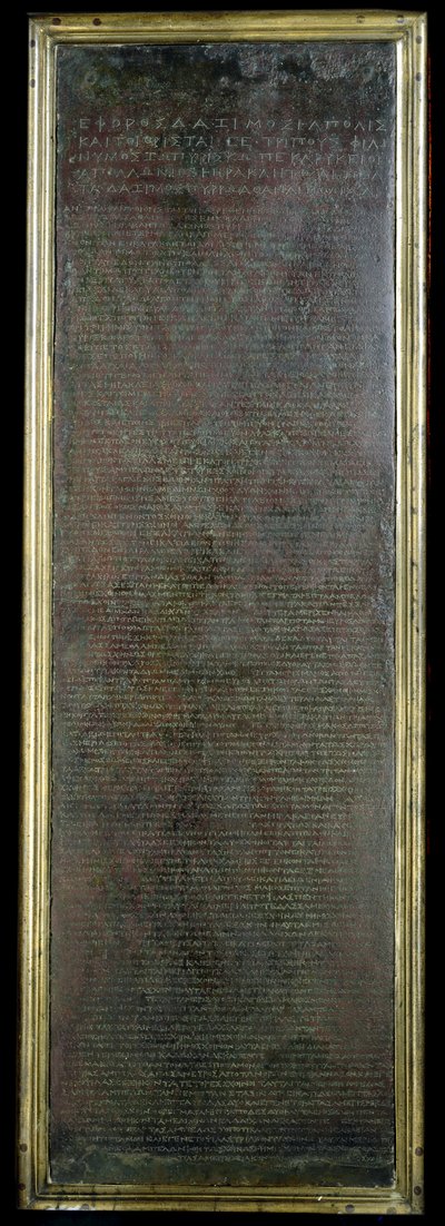 Tablets of Heraclea, from Policoro by Unbekannter Künstler