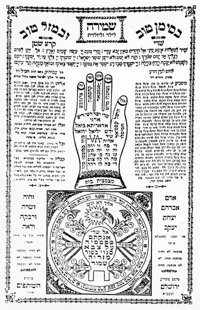 Tefillah (phylactery) with hand from Palestine, c.1930 by Unbekannt