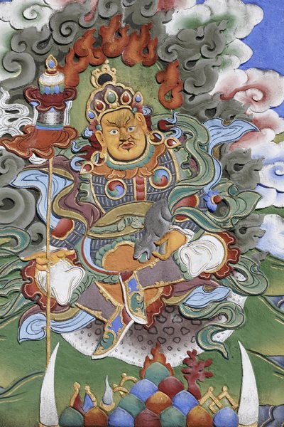 Temple of the Thousand Buddhas, Dashang Kagyu Ling congregation: Guardian of the temple, La Boulaye, France by Unbekannt