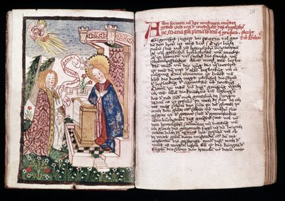 The Annunciation, illustration from a 