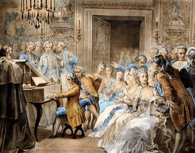 Wolfgang Amadeus Mozart at the Age of 14 Replaying Gregorio Allegri