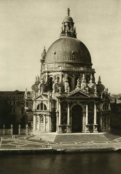 The Basilica of Santa Maria della Salute at the End of the Grand Canal, Venice by Unbekannt