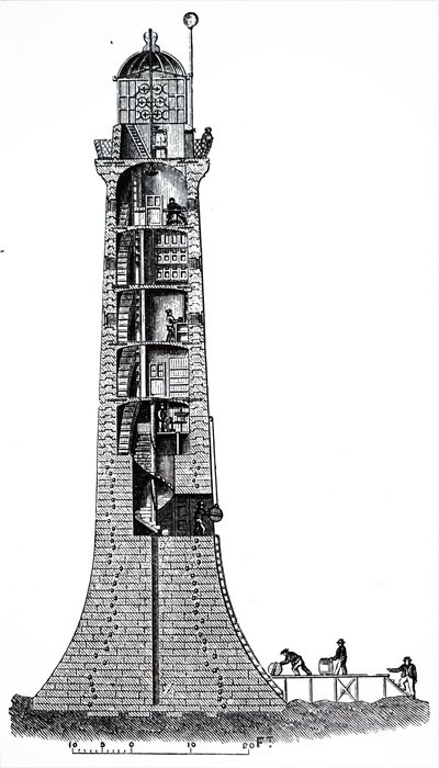 The Bell Rock Lighthouse by Unbekannt