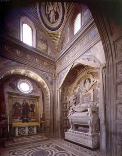 The Chapel of the Cardinal of Portugal (detail) by Unbekannt