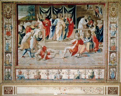 The Death of Anianus from the Brussels Tapestries, replicas of Raphael