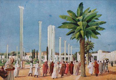 The Gate of Honour at the International Overseas Exhibition in Paris by Unbekannter Künstler