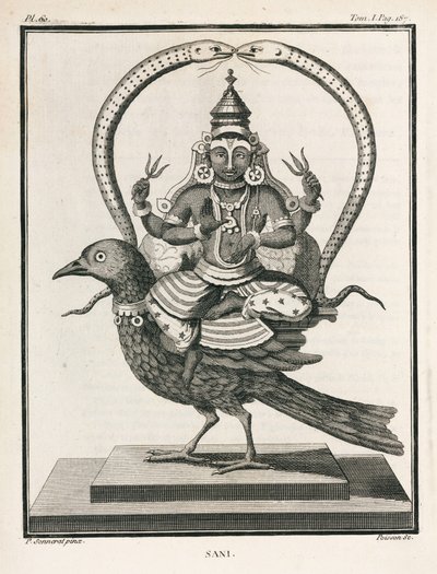 The Hindu god Sani by Unbekannt