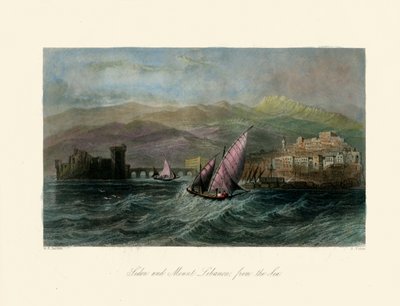 The Holy Land - Sidon and Mount Lebanon - Bible by Unbekannter Künstler
