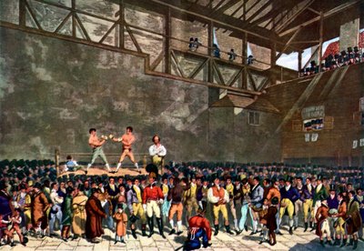 The Interior of the Fives Court by Unbekannter Künstler