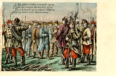 The January Uprising by Unbekannter Künstler