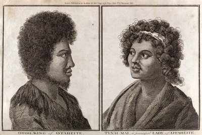 The King and a Principal Lady of Tahiti by Unbekannt