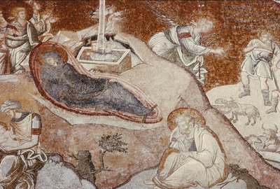 The Nativity, from the Chora Monastery, Byzantine, c.14th century by Unbekannt