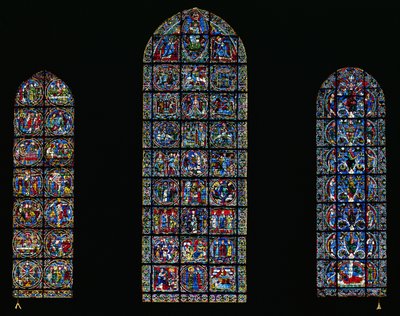 The Passion, The Nativity and the Tree of Jesse (stained glass) by Unbekannt