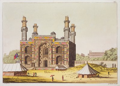 The Tomb of the Mughal emperor Akbar, from 