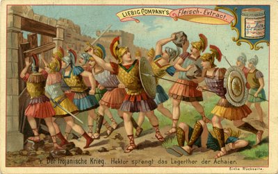 The Trojan Wars: Hector breaks through the main gate by Unbekannter Künstler