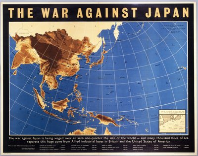 The War against Japan, poster, c 1944 by Unbekannt