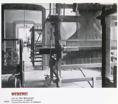 The Weaving Workshop, from the Workshops of the Bauhaus, Weimar by Unbekannt
