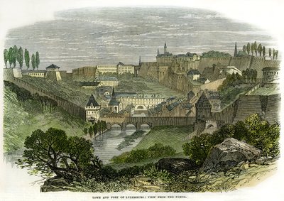 The city and the fort of Luxembourg seen from the north by Alec Hunter