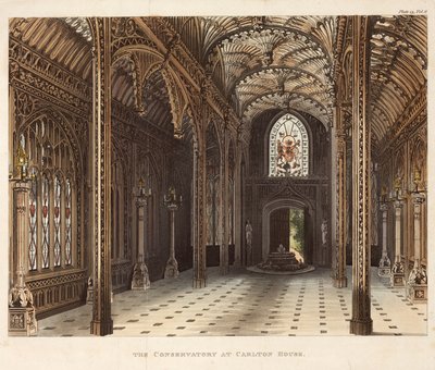 The Conservatory at Carlton House, Pall Mall, London, c. 1810 by Unbekannter Künstler