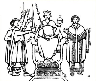 The Coronation of King Harold Godwinson by Unbekannt