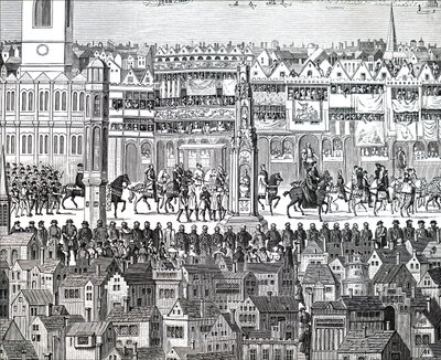 The Coronation Procession of King Edward VI by Unbekannt