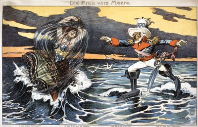 The Daughter of the Sea, Uncle Sam and Cuba by Unbekannter Künstler