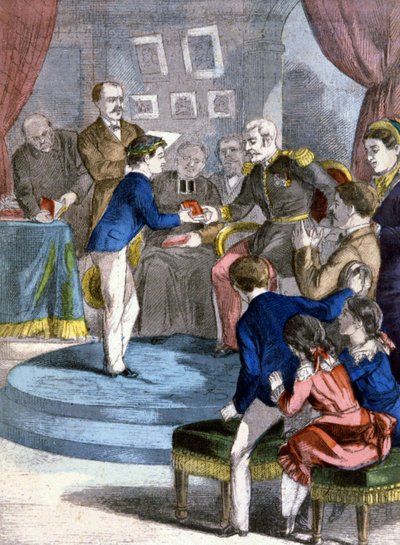 The Distribution of Prizes at the Public School, c. 1885 by Unbekannter Künstler
