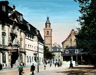 The Historical Houses in the City of Erfurt by Unbekannter Künstler