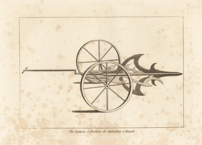The Lyonois, a Machine for Defending a Breach, Invented by Bonnerville in Lyons by Unbekannt