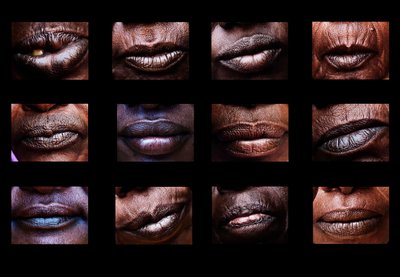 The mouths that scream in silence, part of a series of images from Darfur, the composite images are very strong and a new look at genocide, Sudan, Africa by Unbekannter Künstler